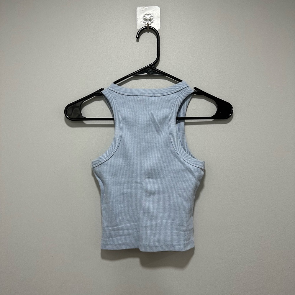 Blue Ribbed Tank - Picture 2 of 2